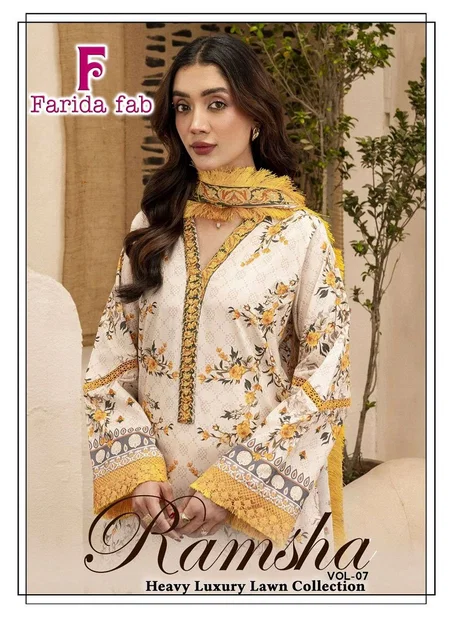 Ramsha Vol 7 By Farida Fab Cotton Pakistani Salwar Kameez Suppliers In India